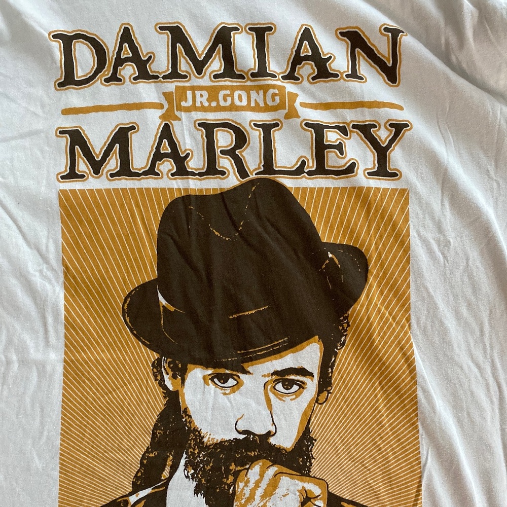 Damian Marley Jr Gong 2xl tshirt NWOT European Tour 2015